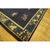 1920s Floral Chinese Square Peking Antique Navy Blue Allover Knotted Wool Rug For Sale - Image 9 of 10