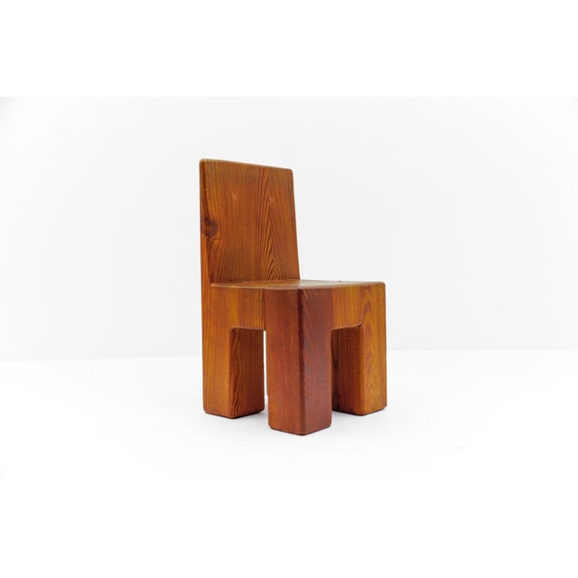 Vintage Scandinavian Children's Dinner Set in Pine, 1960s, Set of 5 For Sale - Image 18 of 18