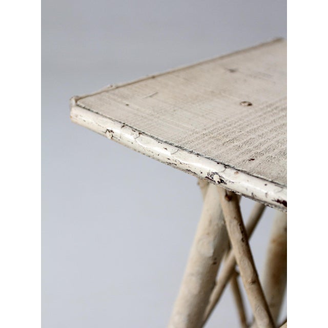 Wood Antique Adirondack Twig Side Table For Sale - Image 7 of 17