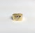 Diagonal Baguette Diamond Wedding Band .33cttw 14k Yellow Gold, Size 9 For Sale - Image 4 of 5