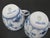 Royal Blue Royal Copenhagen Denmark 081 Plain Blue Flower Fluted Flat Cup Pair For Sale - Image 8 of 9