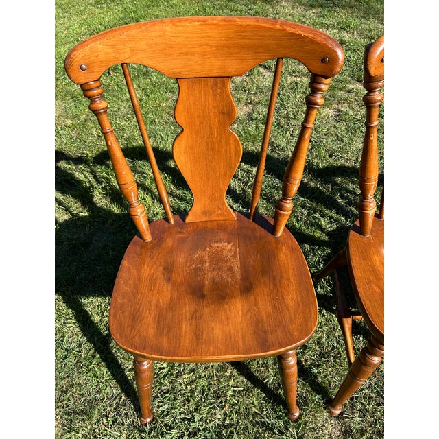 Set of Six 20th Century Heywood-Wakefield Chairs For Sale In New York - Image 6 of 18