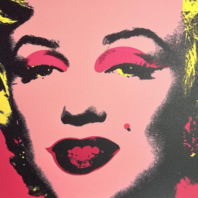 Portraiture 1986 Carnegie Museum of Art After Andy Warhol "Marilyn Monroe" Lithograph For Sale - Image 3 of 10