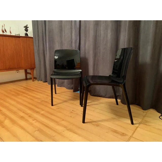 Postmodern Set of Tiffany Dining Chairs by Marcello Ziliani for Casprini, Italy, 2005 For Sale - Image 3 of 11