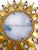 Large Spanish Crown Sunburst Fixture in Gilt Metal and Frost Glass, 1950 For Sale - Image 6 of 10