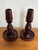 Folk Art Mid 20th Century Folk Art Wooden Candle Holder For Sale - Image 3 of 5