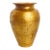 Vintage Italian Gilt Gold Leafed Terracotta Florentine Vase For Sale