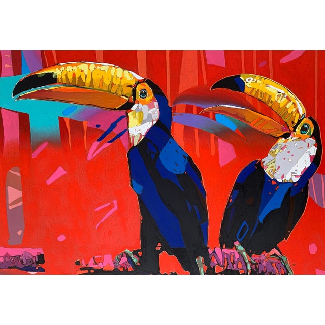 Rafal Gadowski, Toucans 14, 2024, Oil on Canvas For Sale - Image 4 of 6