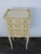 French Shabby Chic Painted Tall Narrow Nightstand Side End Table 6327 For Sale - Image 4 of 15