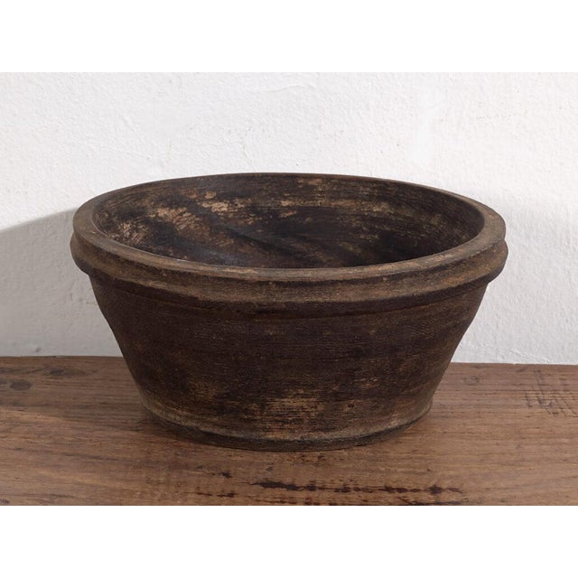 Antique Tibetan Wooden Bowl For Sale - Image 4 of 5