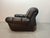 Large Italian Space Age Postmodern Black Leather Lounge Chair with Brass Buttons and Cord Lacing from Busnelli, 1970s For Sale - Image 11 of 14