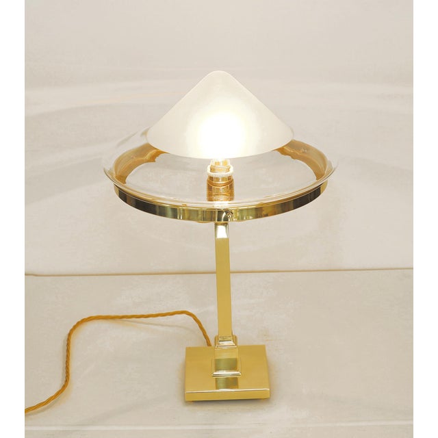Art Nouveau Floor Lamp in Brass and Glass, 1890s For Sale - Image 3 of 8