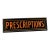 Early 20th Century Reverse Painted Glass Prescriptions Pharmacy Sign For Sale