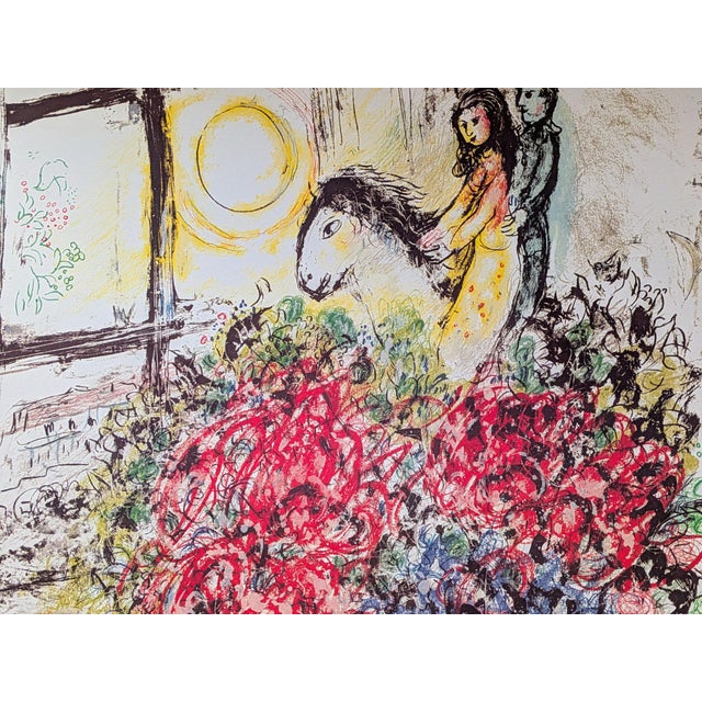 Large Lithograph Poster from Marc Chagall, 1974 For Sale - Image 9 of 10