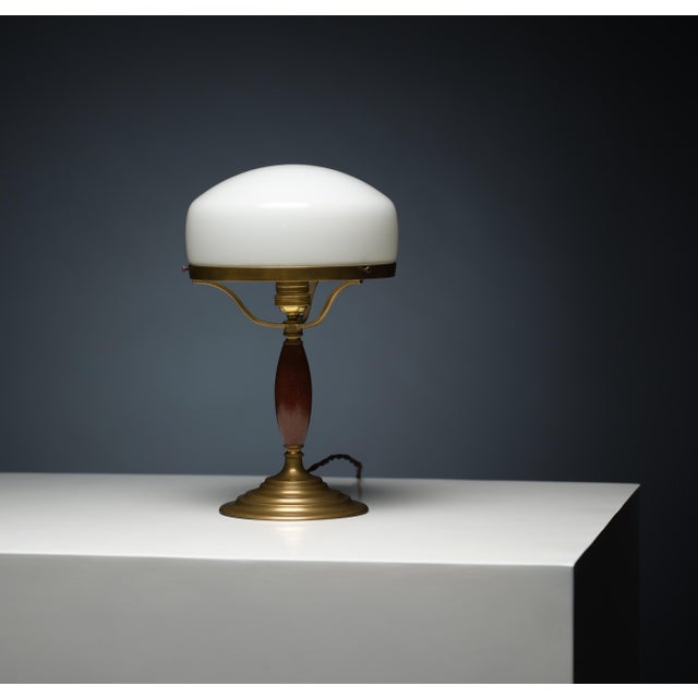 1950s Mid-Century Table Lamp in Brass with Original Patina, 1950s For Sale - Image 5 of 8
