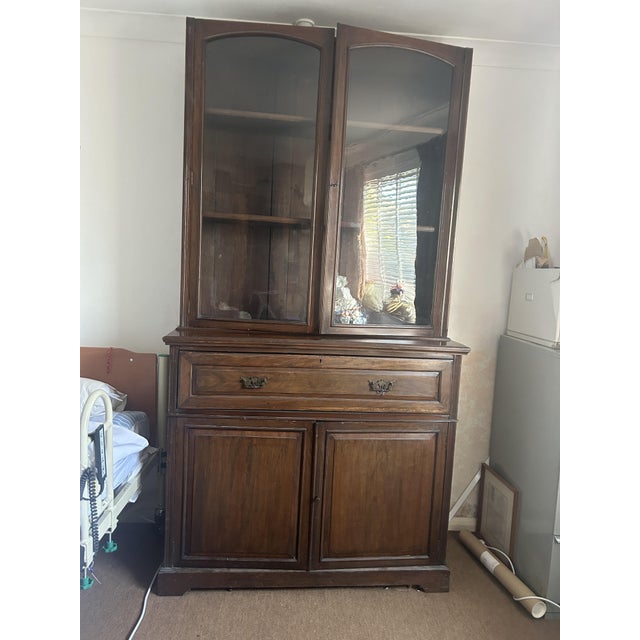 English Victorian Mahogany Secretaire Bookcase, 1880s For Sale - Image 14 of 15