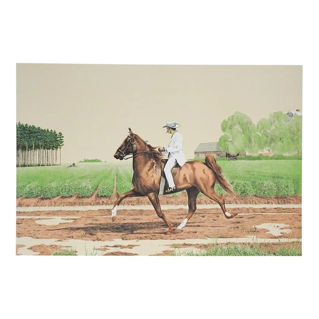 1974 Mel Hunter Tennessee Walking Horse Lithograph For Sale