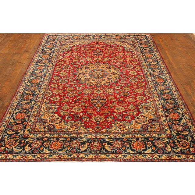 Middle Eastern Hand-Knotted Rug For Sale - Image 6 of 11