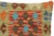 Shabby Chic Hand-Woven Turkish Kilim Throw Pillow For Sale - Image 4 of 8