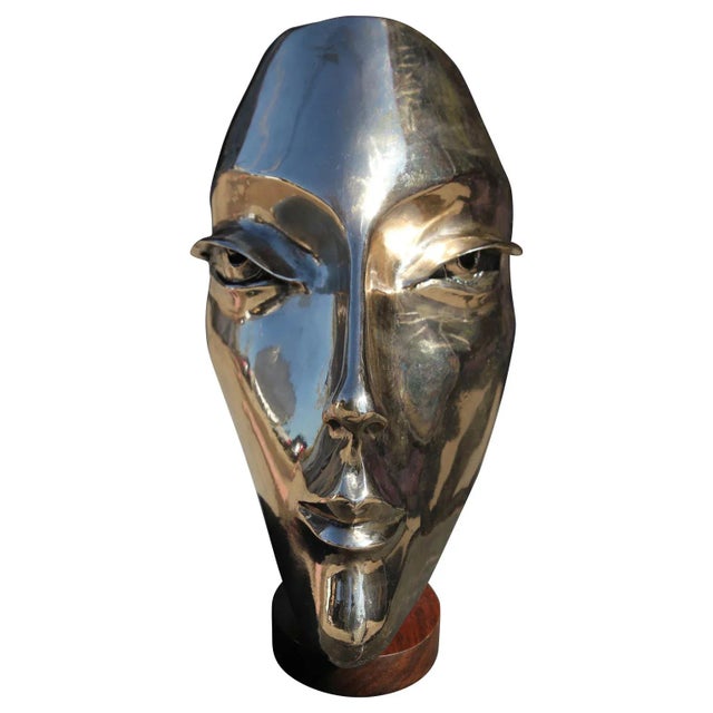 2019 "Julie" Abstract Bronze Female Bust Sculpture of Julie Burrows by David Adickes For Sale - Image 11 of 11