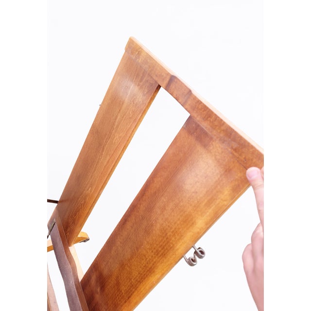 Mid-Century Modern Italian Valet Stand in Wood, 1950s For Sale - Image 6 of 15