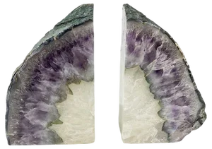 Large Amethyst Bookends, 1970s, Set of 2
