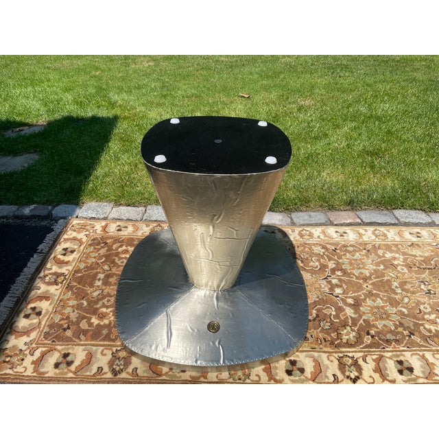 Jonathan Adler Talitha Starburst Nickel-Plated Metal Accent Table For Sale - Image 9 of 11