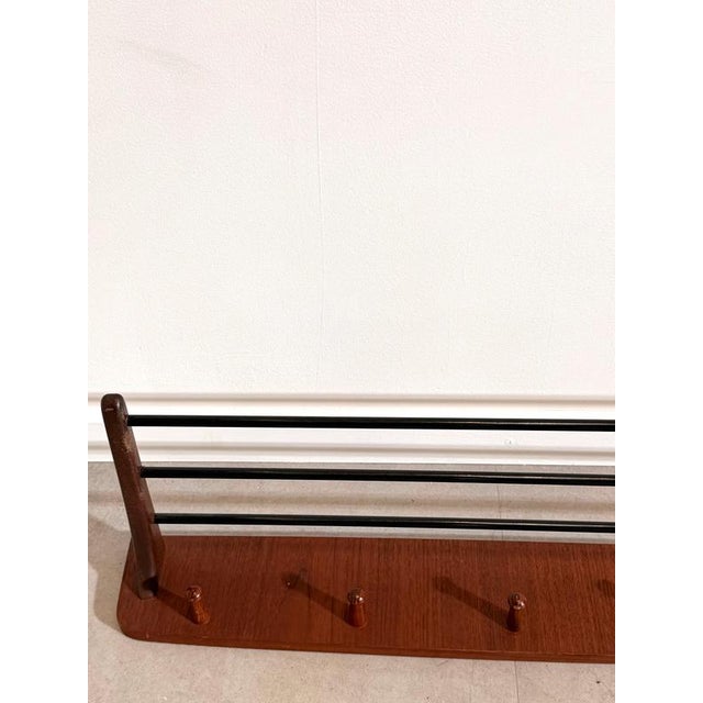 Vintage Wall Coat Rack For Sale - Image 3 of 4