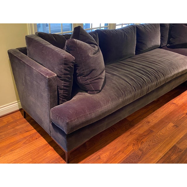 Gorgeous Theodore Alexander Mohair Sectional Living Room Sofa For Sale In Detroit - Image 6 of 13