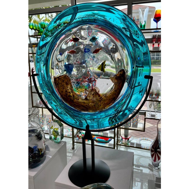 2020s Aquarium Disc From Murano, Italy For Sale - Image 5 of 7