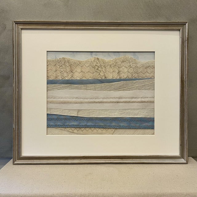 Contemporary Semi-Abstract​ Mixed Media Nautical Sailcloth Landscape​ - By JJ-Hogan | Grow in Faith, Framed For Sale In Baltimore - Image 6 of 8