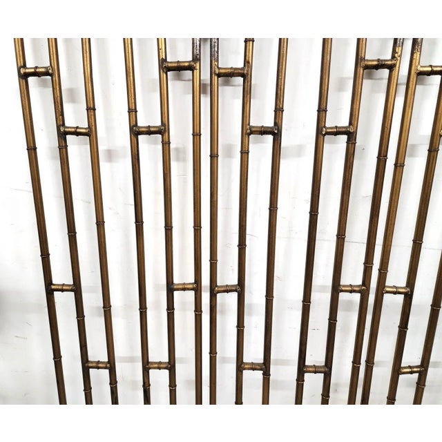 MCM Vintage Room Divider Screen Paravant Steel For Sale - Image 12 of 13