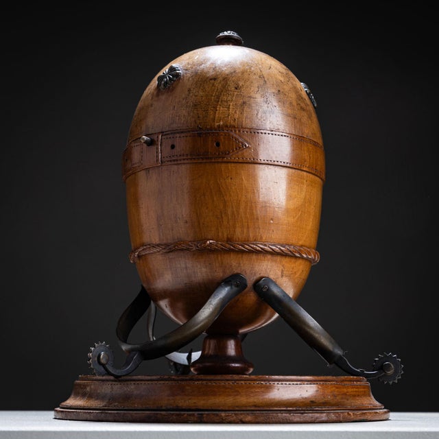 2nd Half of the 19th Century Egg-Shaped Wooden Box by Maison Alphonse Giroux, Paris For Sale - Image 3 of 10