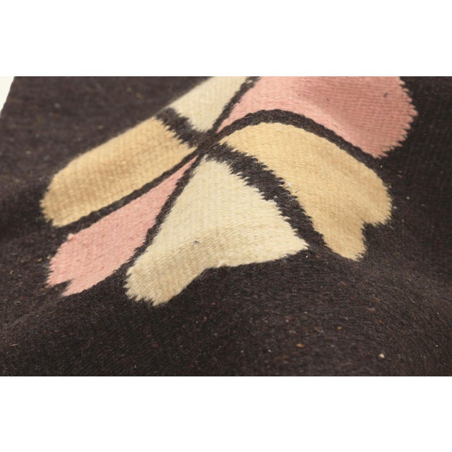 Vintage Mexican Zapotec Rug, 01'02 X 01'06 For Sale In Dallas - Image 6 of 10