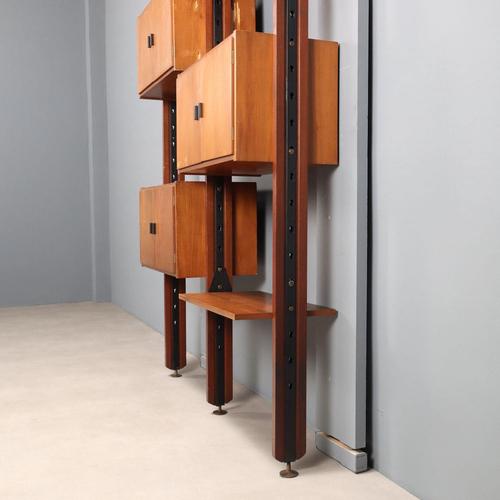 Mid-Century Floor-to-Ceiling Bookcase, 1960s For Sale - Image 13 of 14