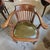 Antique Edwardian Oak Office Chair on Casters For Sale - Image 4 of 6