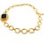 Elizabeth Locke 18K yellow gold hammered finish toggle necklace, featuring a cushion shape bloodstone intaglio with an...