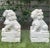 Pair of Chinese Hand Carved White Marble Stone Fengshui Foo Dogs Lions Statue For Sale - Image 4 of 9
