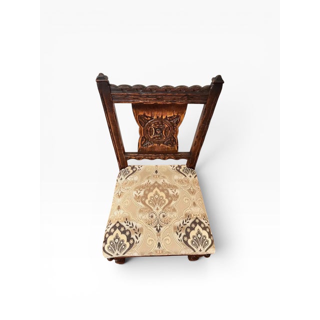1930s 1930s Feudal Oak Chairs by Jamestown Lounge Company - Set of 4 For Sale - Image 5 of 11