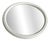 Dutch Space Age Round Wall Mirror with White Plastic Frame, 1970s For Sale