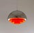1970s Chrome and Red Milieu Pendant by Jo Hammerborg for Fog & Mørup, 1970s For Sale - Image 5 of 9