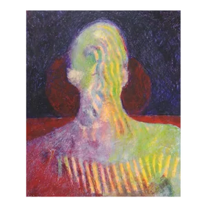 Contemporary Colorful Abstract Portrait Silhouette Painting