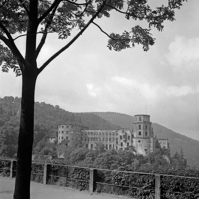 1930s Grosse Scheffelterrasse Terrace to Castle, Heidelberg Germany 1938, Printed 2021 For Sale - Image 5 of 5