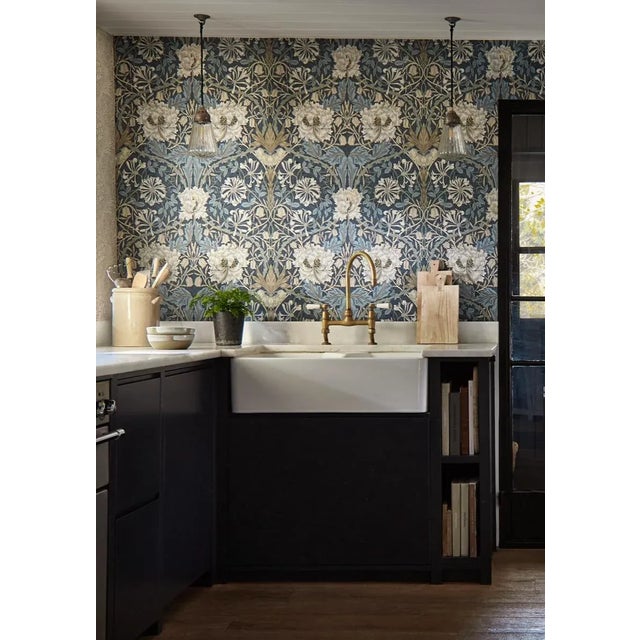 First produced in 1876 Honeysuckle & Tulip was an early Morris fabric design depicting entwined foliage and floral motifs...