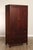 High Quality American Made Cherry Entertainment or Storage Armoire with Pair of Doors Over Dovetailed Drawers