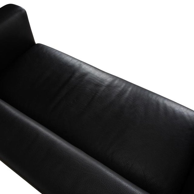 Black Visavis Two-Seater Sofa in Leather from Brühl For Sale - Image 8 of 16