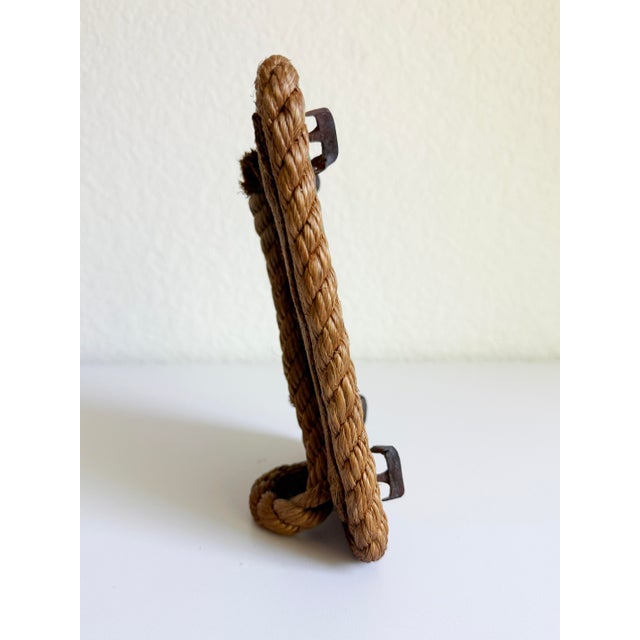 Tan Audoux-Minet Style Rope & Nail Picture Frame For Sale - Image 8 of 12