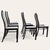 Set of Six Italian Postmodern Dining Chairs – Black Lacquer and Solid Wood, 1980s For Sale In Los Angeles - Image 6 of 18