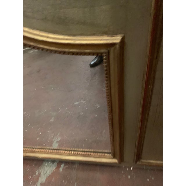 Brown Louis XV Style Mirror in Patinated and Gilded Wood For Sale - Image 8 of 10