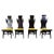 Mid-Century High Back Flame Dining Chairs from Dante Latorre, 1950s, Set of 4 For Sale - Image 12 of 12